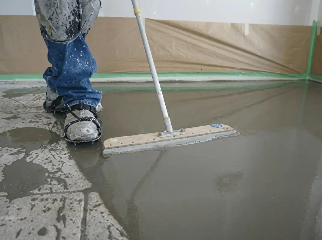 Uneven floor being professionally repaired in Baton Rouge, LA