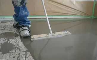 Uneven floor being professionally repaired in Baton Rouge, LA